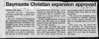 Baymonte Christian expansion approved