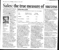 Sales: the true measure of success