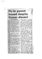 Fly-In permit issued despite Osmer dissent