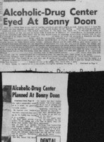 Alcoholic-Drug Center Eyed At Bonny Doon