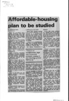 Affordable-housing plan to be studied