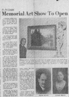 Memorial art show to open