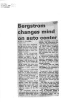 Bergstrom changes mind on auto center