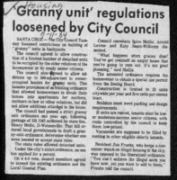 Granny unit' regulations loosened by City Council