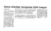 Aptos chamber recognizes Little League