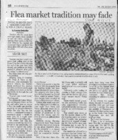 Flea market tradition may fade