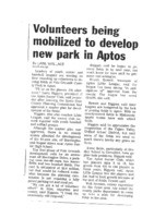 Volunteers being mobilized to develop new park in Aptos