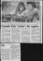 County Fair 'crisis': No apples