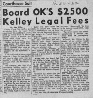 Board OK's $2500 Kelley Legal Fees