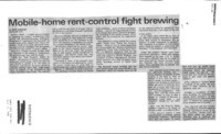 Mobile-home rent-control fight brewing