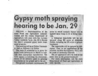 Gypsy moth spraying hearing to be Jan. 29