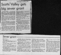 Scotts Valley gets big sewer grant