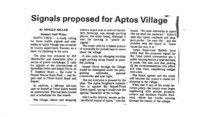 Signals proposed for Aptos Village