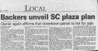 Backers unveil SC plaza plan