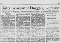 Sister Georganne Duggan, 82, nurse
