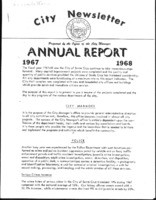 City Newsletter Annual Report 1967-1968