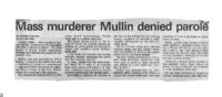 Mass murderer Mullin denied parole