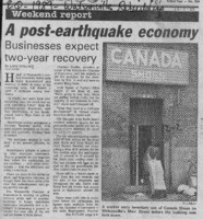 A post-earthquake economy