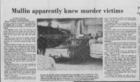 Mullin apparently knew murder victims