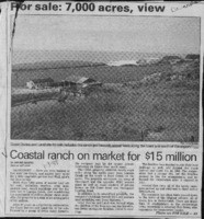 Coastal ranch on market for $15 million