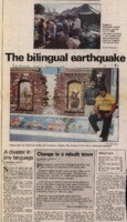 The bilingual earthquake