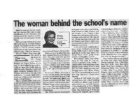 The woman behind the school's name