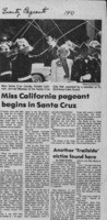 Miss California pageant begins in Santa Cruz