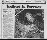 Extinct is forever