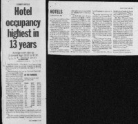 Hotel occupancy highest in 13 years