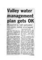 Valley water management plan gets OK