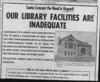 Our Library Facilities Are Inadequate