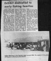 Exhibit dedicated to early fishing families