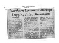Northern Concerns Attempt Logging In SC Mountains