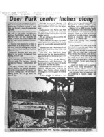 Deer Park center inches along