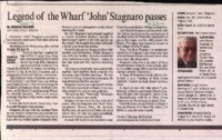 Legend of the Wharf 'John' Stagnaro passes