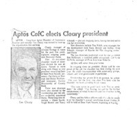 Aptos CofC elects Cleary president