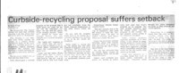 Curbside recycling proposal suffers setback