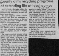 County aims recycling programs at extending life of local dumps