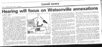 Hearing will focus on Watsonville annexations