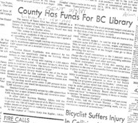 County Has Funds For BC Library