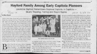 Hayford Family Among Early Capitola Pioneers