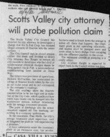 Scotts Valley city attorney will probe pollution claim