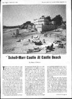 Scholl-Marr Castle At Castle Beach