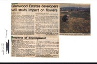 Glenwood Estates developers will study impact on flowers