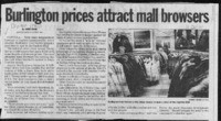 Burlington prices attract mall browsers