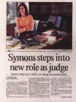 Symons steps into new role as judge