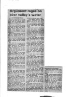 Argument rages on over valley's water