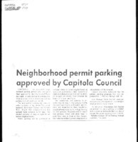 Neighborhood permit parking approved by Capitola Council