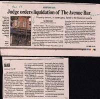 Judge orders liquidation of The Avenue Bar