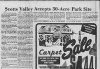 Scotts Valley Accepts 30-Acre Park Site